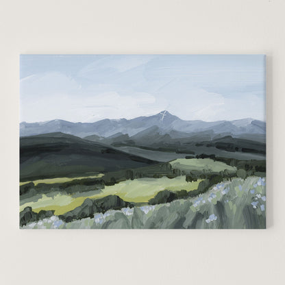 ’Mount of the Holy Cross’ Art Print - Stretched Canvas / 8x10 in / No Frame - Colorado Landscape Painting - Cross