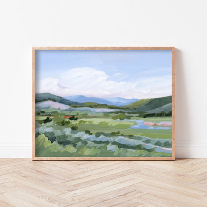 ’Moving West’ Art Print - Vail Colorado Wall - abstract - Artwork - Landscape