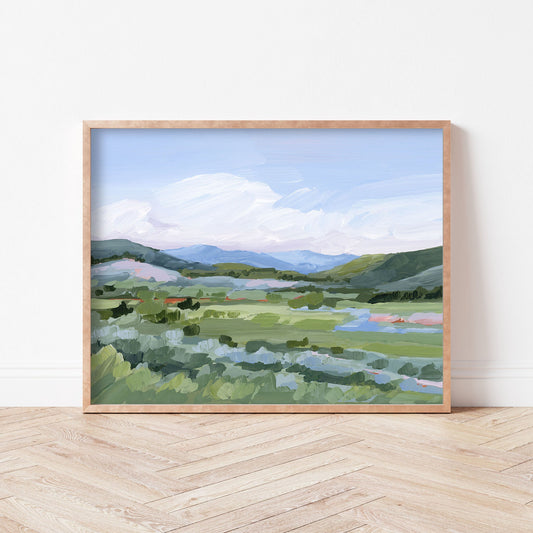 ’Moving West’ Art Print - Vail Colorado Wall - abstract - Artwork - Landscape