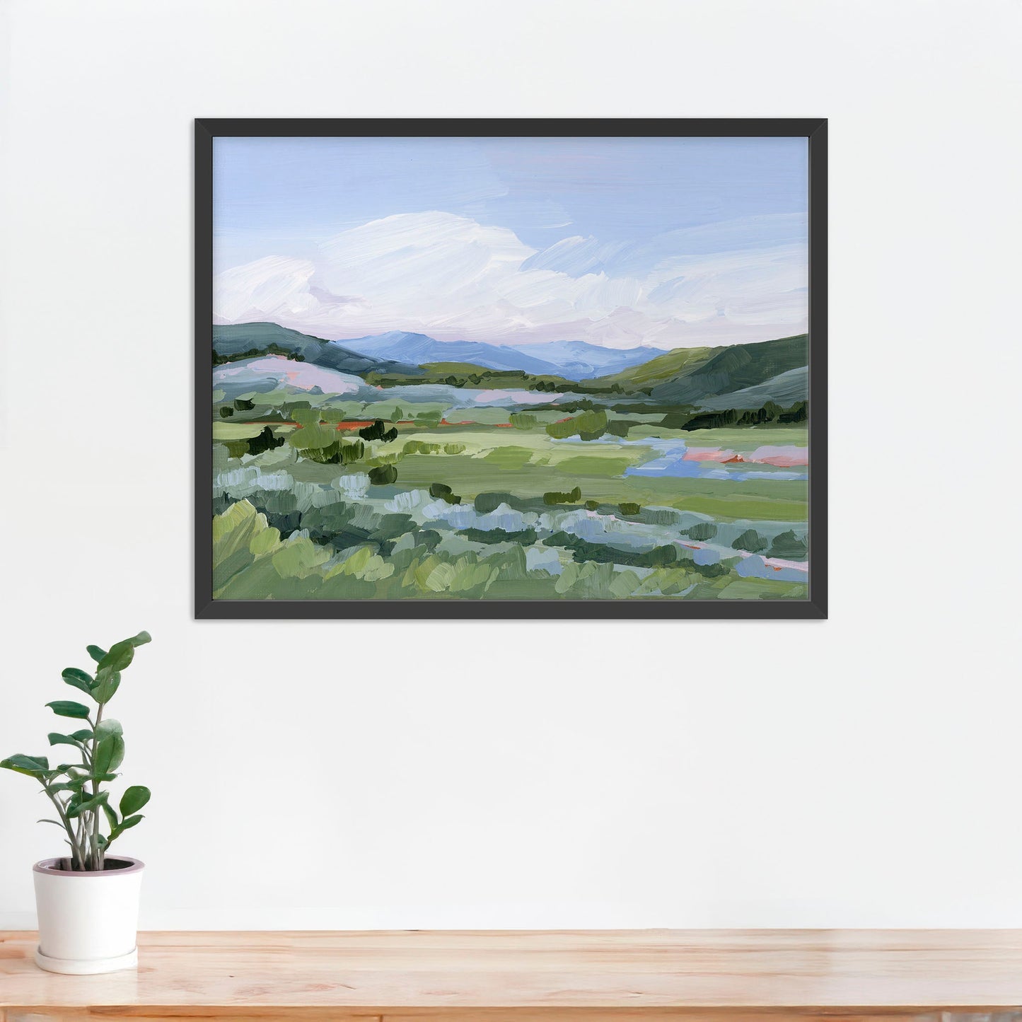 ’Moving West’ Art Print - Paper / 5x7 in / Black Frame - Vail Colorado Wall - abstract - Artwork - Landscape