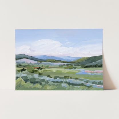 ’Moving West’ Art Print - Paper / 5x7 in / No Frame - Vail Colorado Wall - abstract - Artwork - Landscape