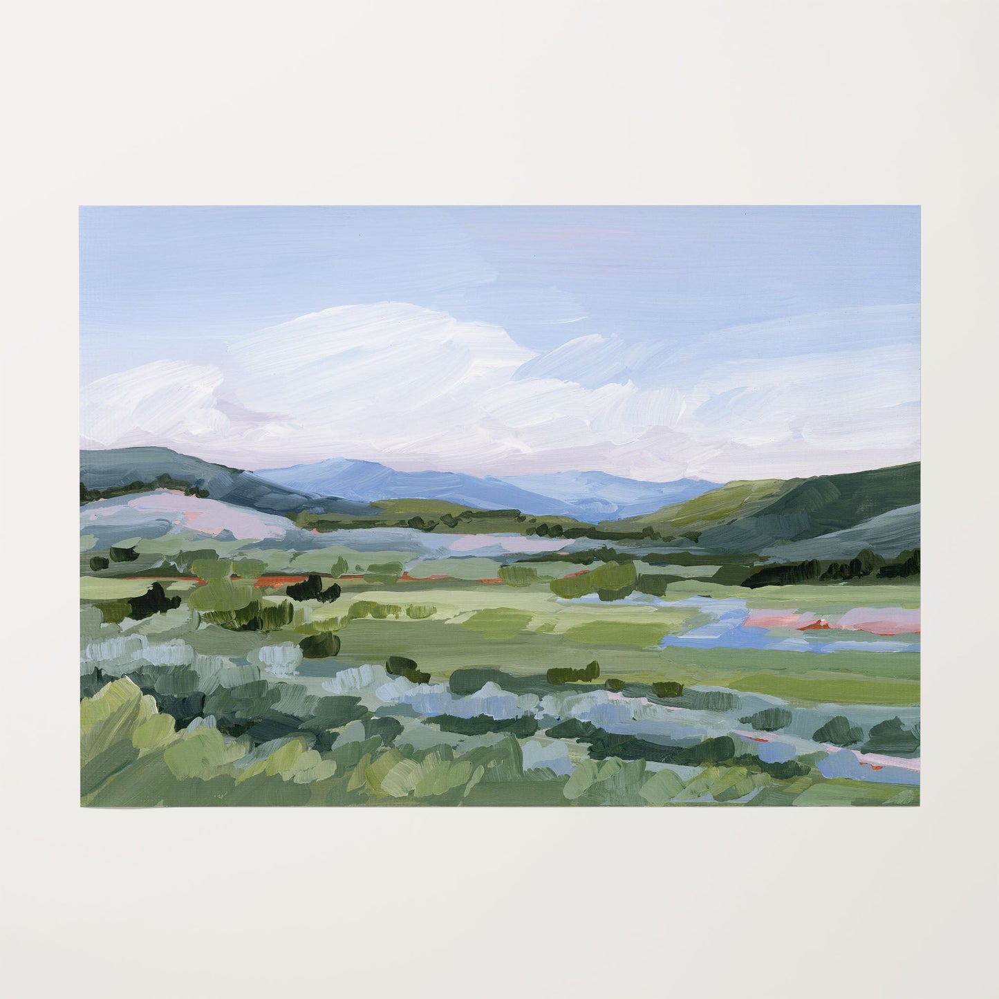 ’Moving West’ Art Print - Rolled Canvas / 8x10 in / No Frame - Vail Colorado Wall - abstract - Artwork - Landscape