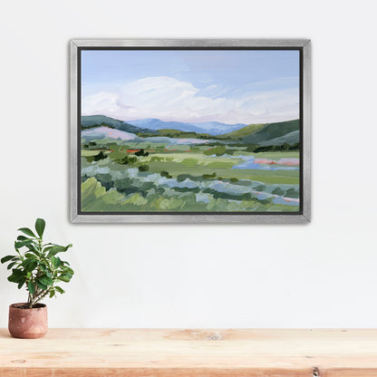 ’Moving West’ Art Print - Stretched Canvas / 8x10 in / Silver Frame - Vail Colorado Wall - abstract - Artwork