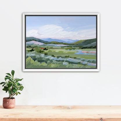 ’Moving West’ Art Print - Stretched Canvas / 8x10 in / White Frame - Vail Colorado Wall - abstract - Artwork - Landscape