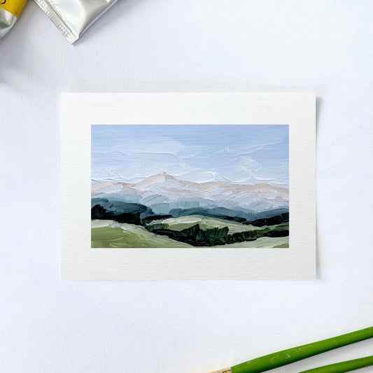 "Never Summer II" Original Painting || 5x7