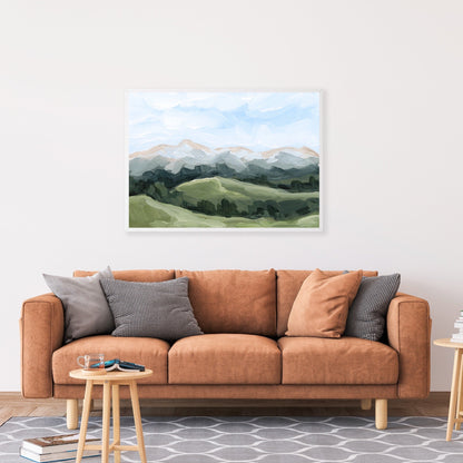 ’Never Summer’ Art Print - Rocky Mountain National Park Wall - abstract - Artwork - Colorado - Denver