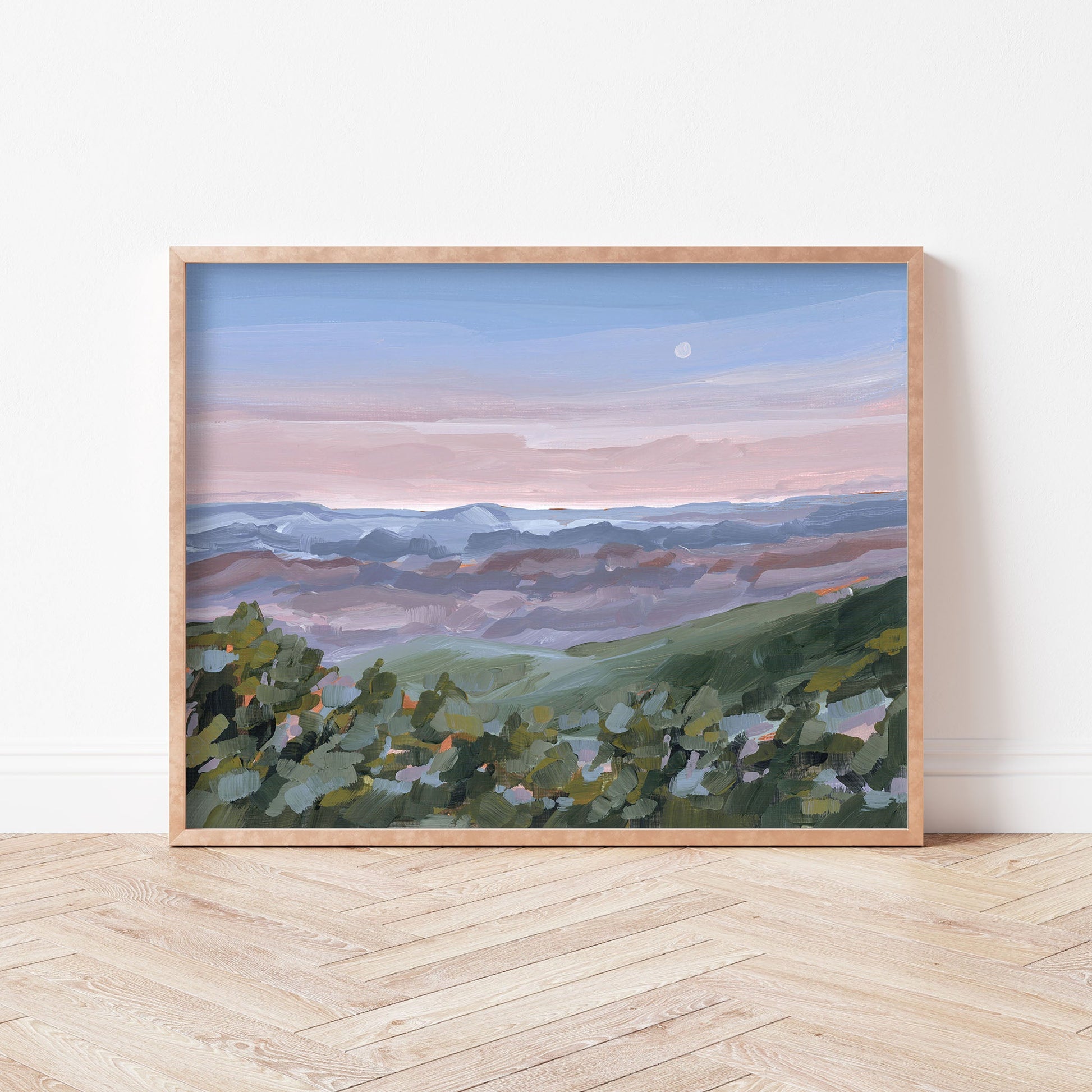 ’Nightfall’ Art Print - Blue Ridge Mountains Wall - Appalachian Trail - blue ridge - blueridge