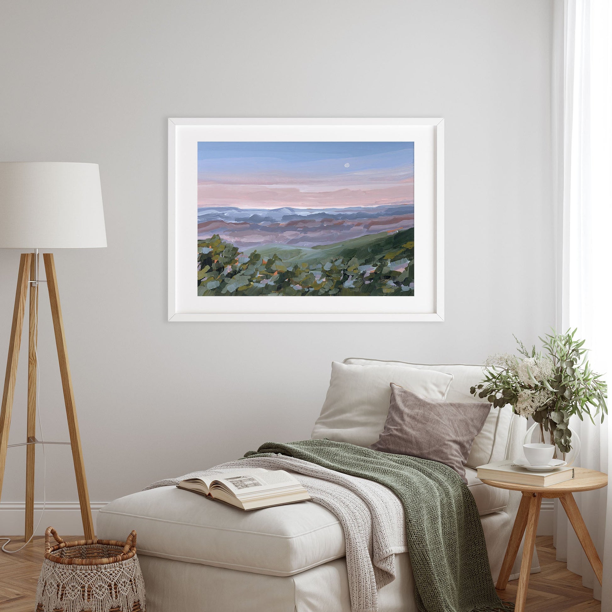 ’Nightfall’ Art Print - Blue Ridge Mountains Wall - Appalachian Trail - blue ridge - blueridge