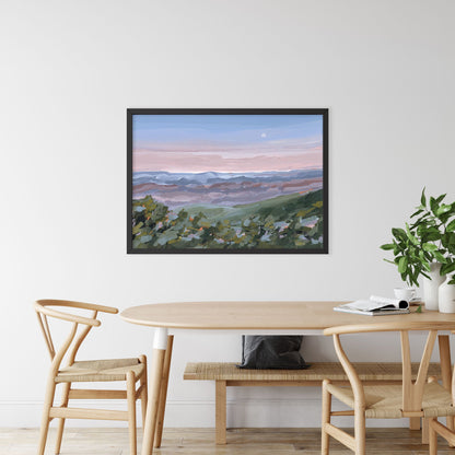 ’Nightfall’ Art Print - Blue Ridge Mountains Wall - Appalachian Trail - blue ridge - blueridge