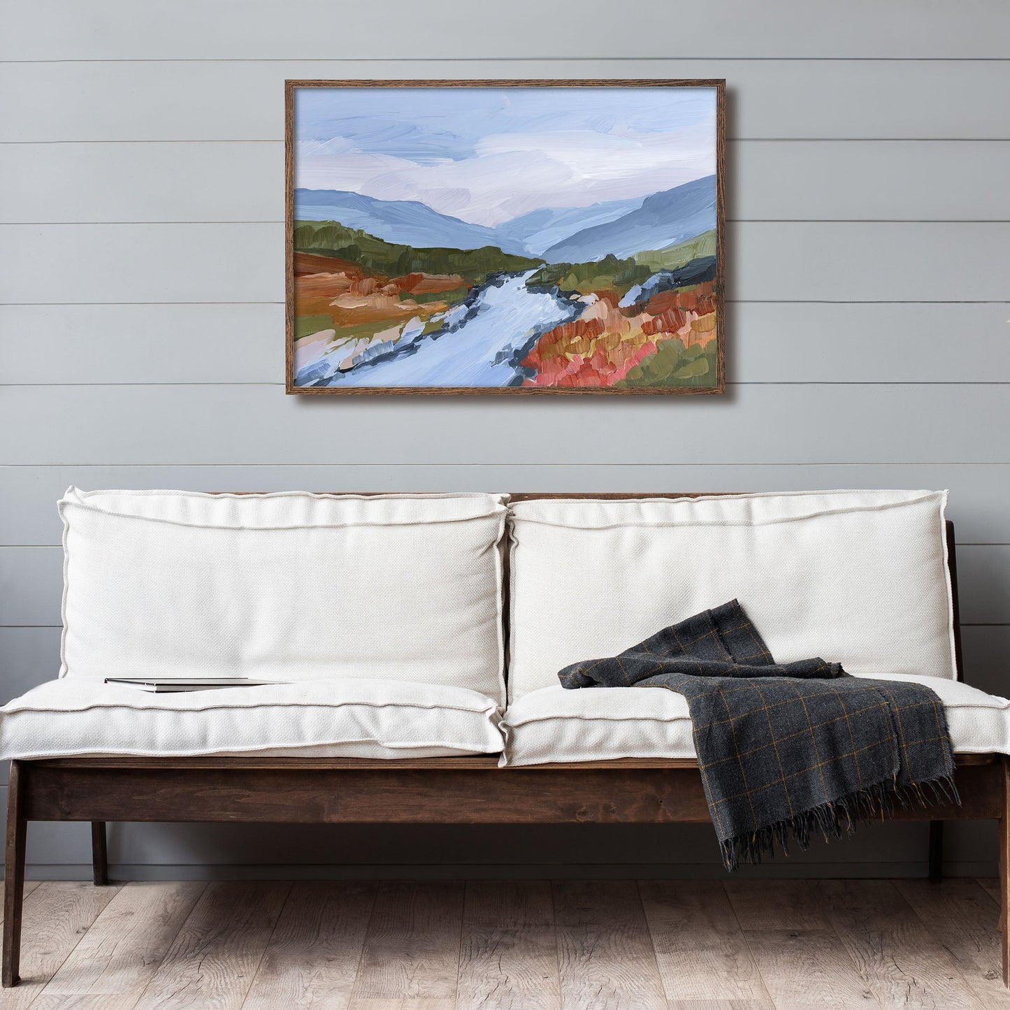 ’Nordic Red’ Art Print - Norway Coastal Wall - abstract - Artwork - bay - coast