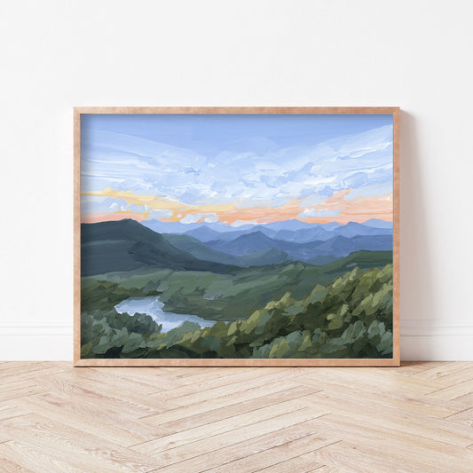 ’Northwest End’ Art Print - Blue Ridge Mountains - appalachian trail - blueridge - Great Smoky