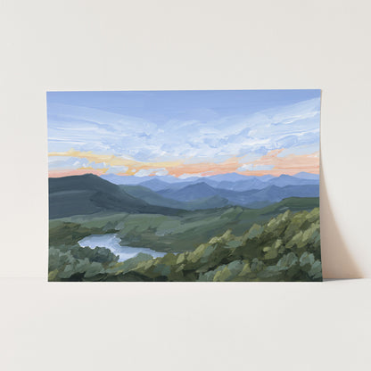 ’Northwest End’ Art Print - Paper / 5x7 in / No Frame - Blue Ridge Mountains - appalachian trail - blueridge - Great