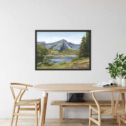 ’Once in Norway’ Art Print - Norway Lake Wall - abstract - Artwork - Europe - european