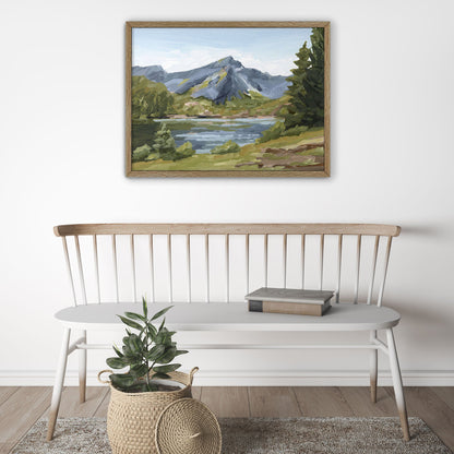 ’Once in Norway’ Art Print - Norway Lake Wall - abstract - Artwork - Europe - european