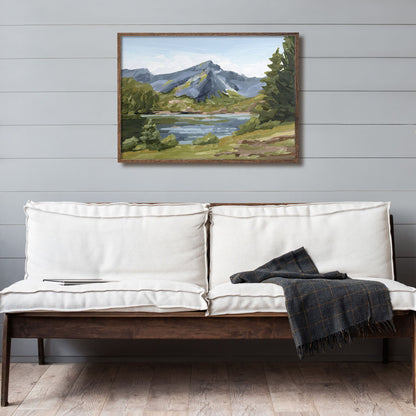 ’Once in Norway’ Art Print - Norway Lake Wall - abstract - Artwork - Europe - european