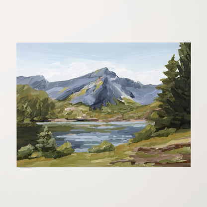 ’Once in Norway’ Art Print - Rolled Canvas / 8x10 / No Frame - Norway Lake Wall - abstract - Artwork - Europe - european