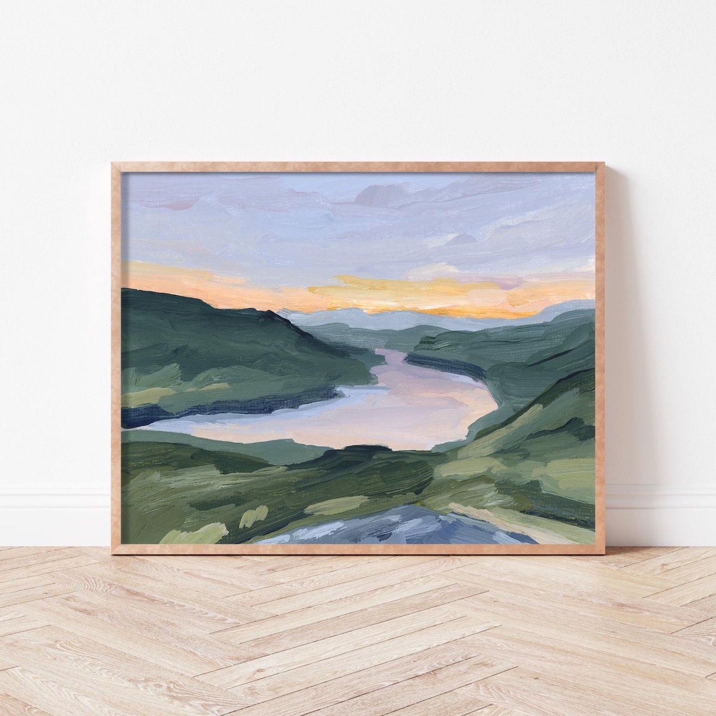 ’Our Reward’ Art Print - Scotland Sunset Wall - Artwork - Europe - Lake - Landscape