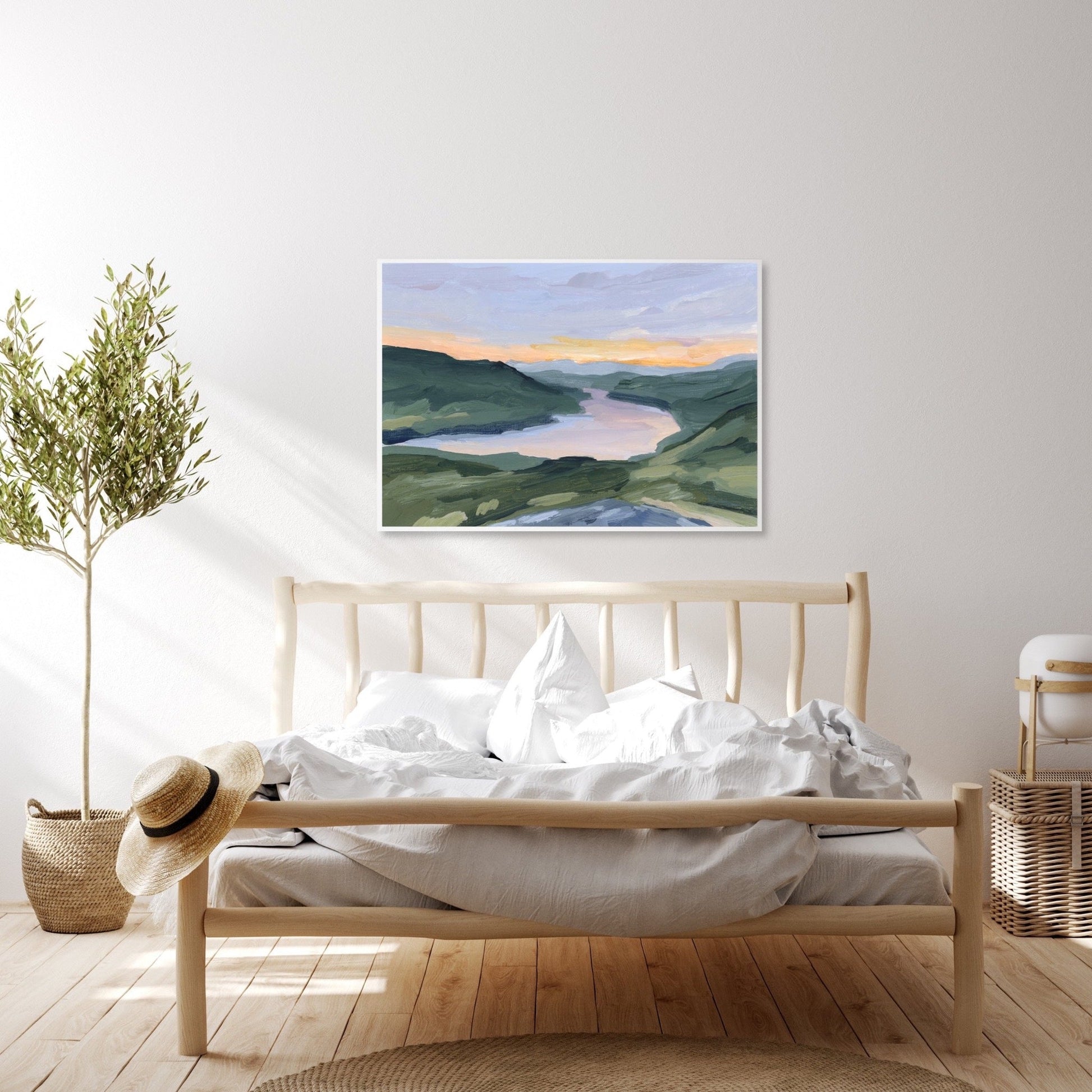 ’Our Reward’ Art Print - Scotland Sunset Wall - Artwork - Europe - Lake - Landscape