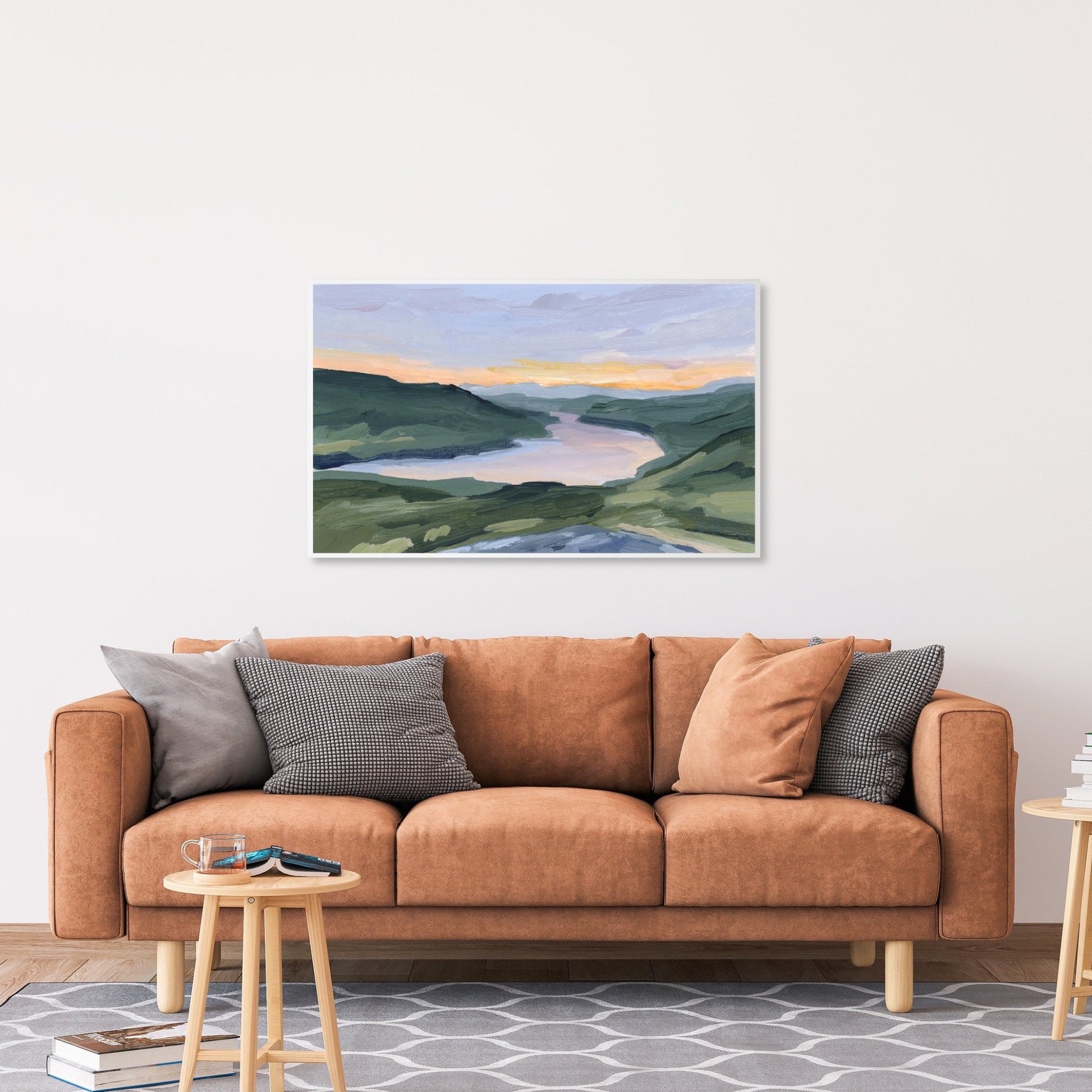 ’Our Reward’ Art Print - Scotland Sunset Wall - Artwork - Europe - Lake - Landscape