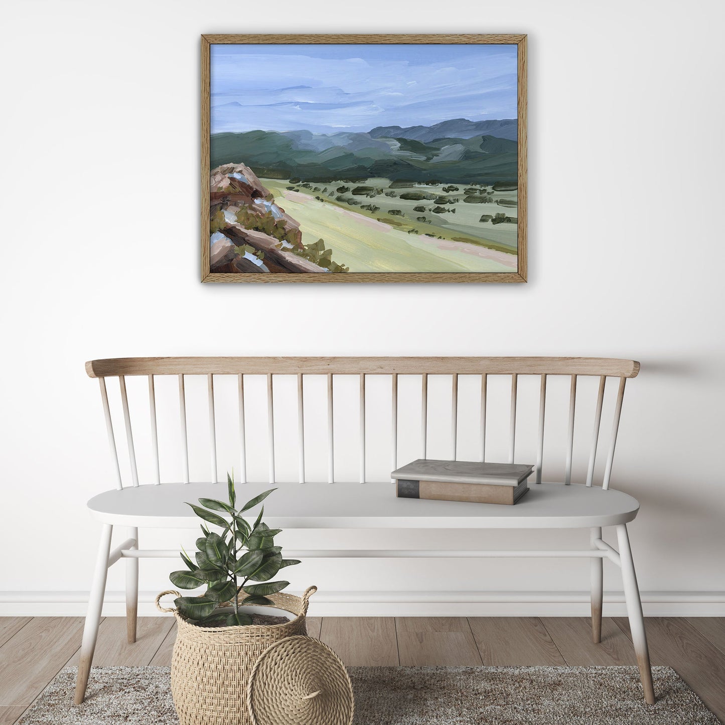 ’Overlook’ Art Print - New Mexico Landscape Painting - Mountain - Mountains - Arrivals Automated