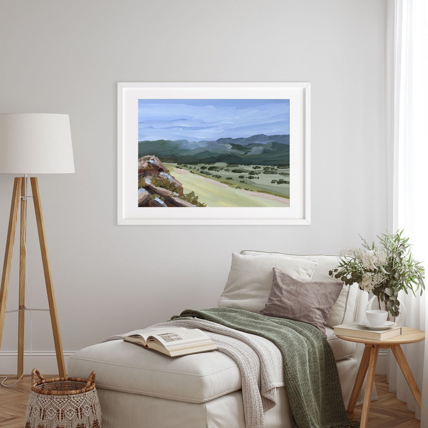 ’Overlook’ Art Print - New Mexico Landscape Painting - Mountain - Mountains - Arrivals Automated