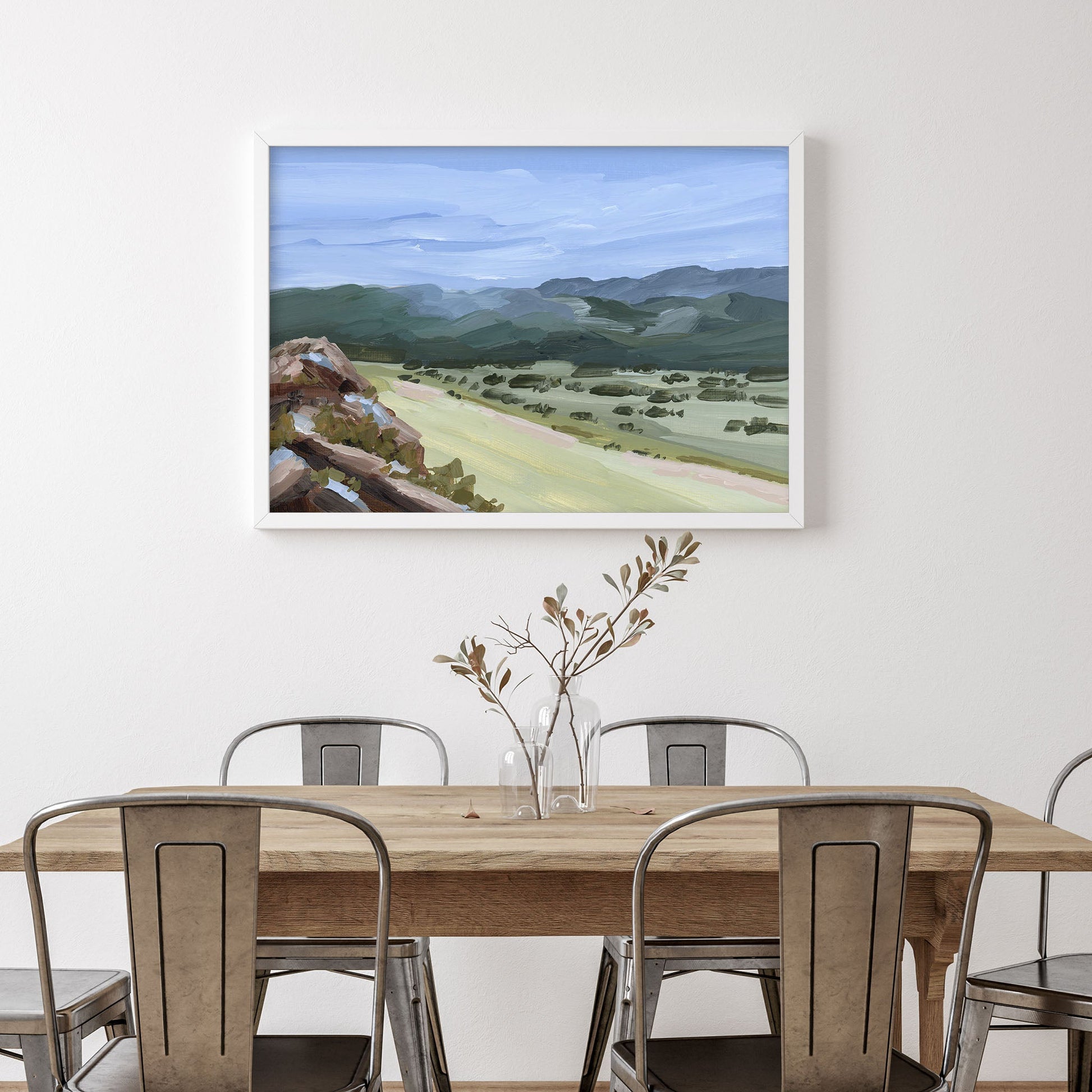 ’Overlook’ Art Print - New Mexico Landscape Painting - Mountain - Mountains - Arrivals Automated