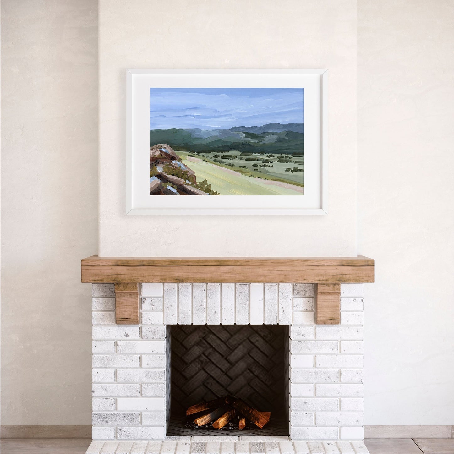 ’Overlook’ Art Print - New Mexico Landscape Painting - Mountain - Mountains - Arrivals Automated