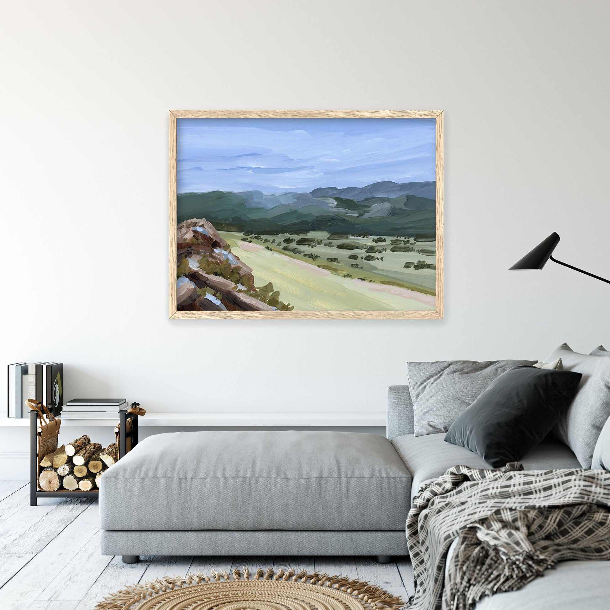 ’Overlook’ Art Print - New Mexico Landscape Painting - Mountain - Mountains - Arrivals Automated