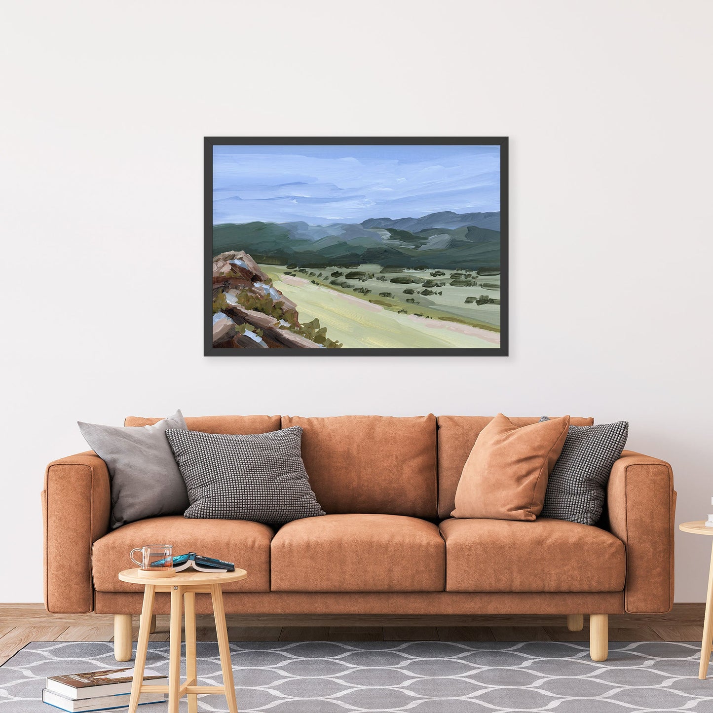 ’Overlook’ Art Print - New Mexico Landscape Painting - Mountain - Mountains - Arrivals Automated