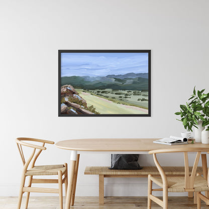 ’Overlook’ Art Print - New Mexico Landscape Painting - Mountain - Mountains - Arrivals Automated