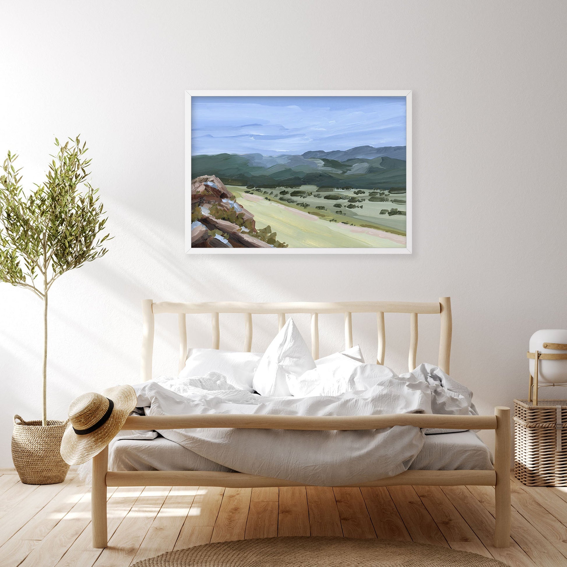 ’Overlook’ Art Print - New Mexico Landscape Painting - Mountain - Mountains - Arrivals Automated