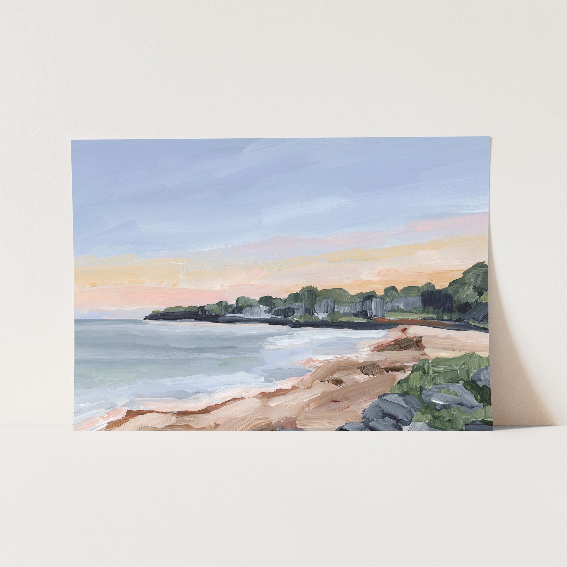 ’Pacific Cove’ Art Print - Paper / 5x7 in / No Frame - California Beach Wall - Artwork - coast