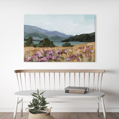 ’Paradise’ Art Print - New Zealand Landscape Wall - abstract - Artwork - Lake