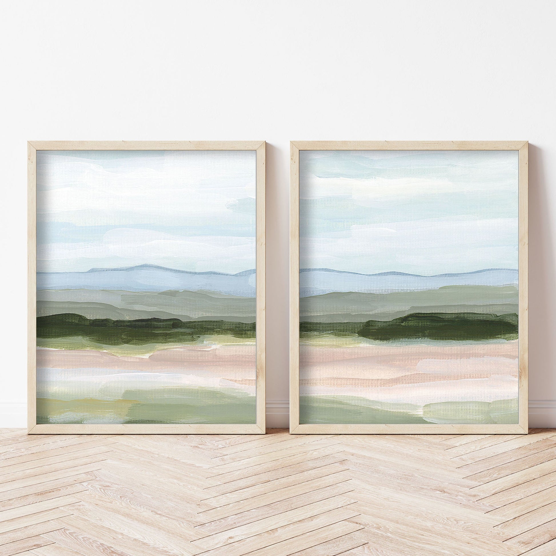 ’Passing Through’ Diptych Art Print || Set of 2 - abstract - Artwork - Colorado