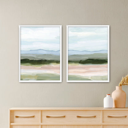 ’Passing Through’ Diptych Art Print || Set of 2 - Paper / 5x7 in / White Frame - abstract - Artwork - Colorado