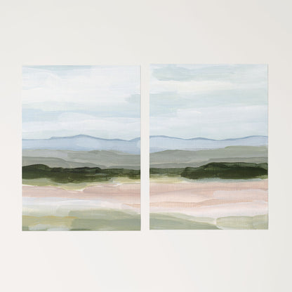 ’Passing Through’ Diptych Art Print || Set of 2 - Rolled Canvas / 8x10 in / No Frame - abstract - Artwork - Colorado