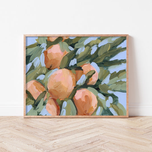 ’Peach Tree’ Art Print - botanical - Flower - Flowers - food