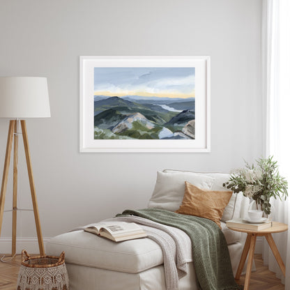 ’Peaks and Valleys I’ Art Print - Utah Scenery Wall - abstract - Artwork - Landscape - mount timpanogos