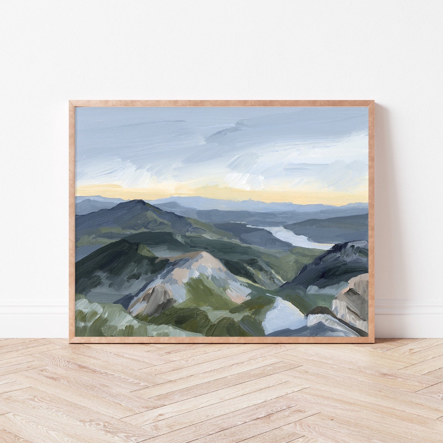 ’Peaks and Valleys I’ Art Print - Utah Scenery Wall - abstract - Artwork - Landscape - mount timpanogos