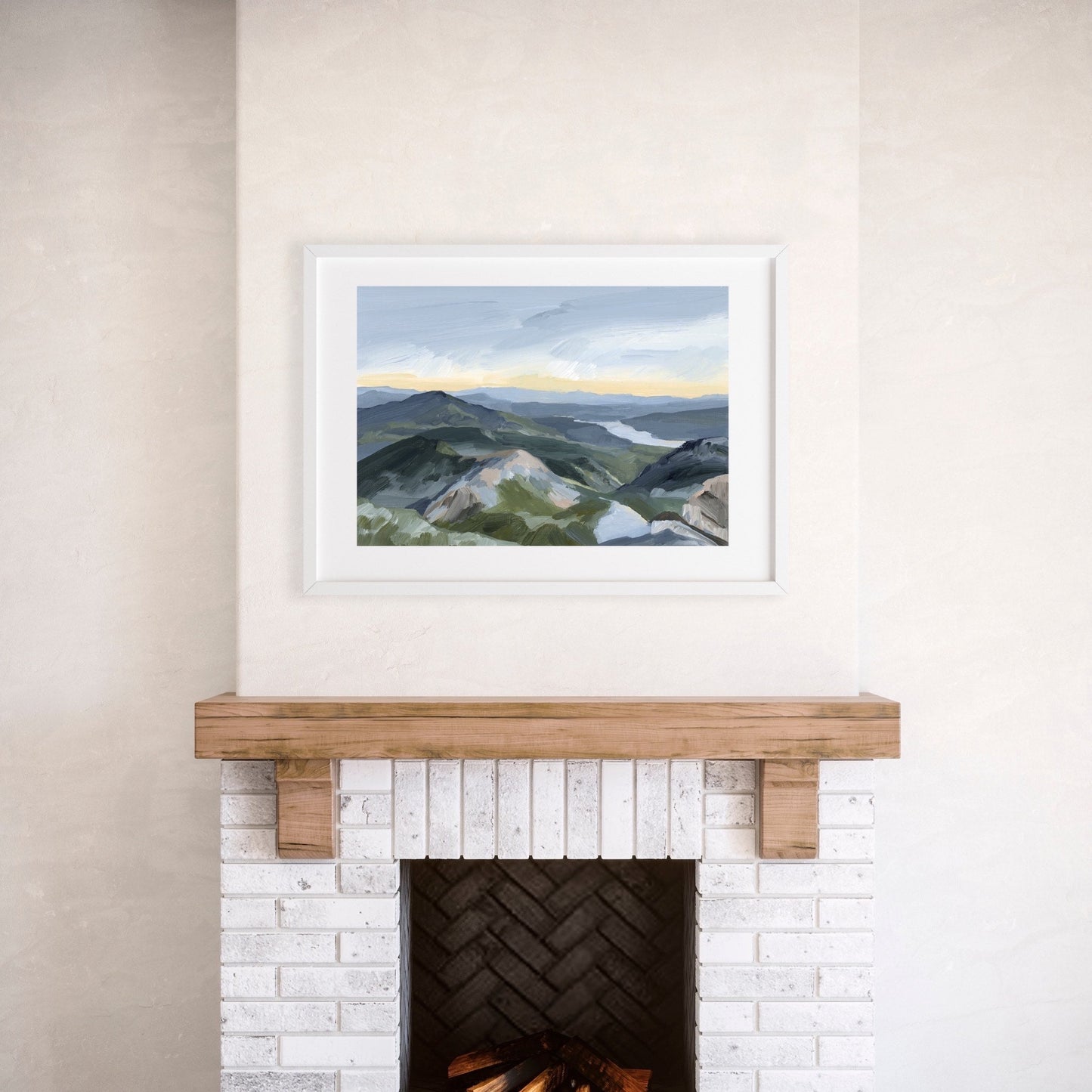 ’Peaks and Valleys I’ Art Print - Utah Scenery Wall - abstract - Artwork - Landscape - mount timpanogos