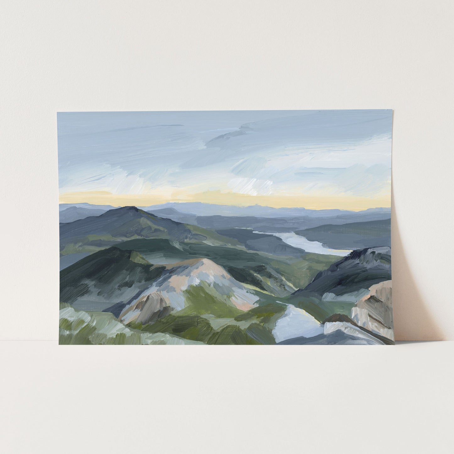 ’Peaks and Valleys I’ Art Print - Paper / 5x7 in / No Frame - Utah Scenery Wall - abstract - Artwork - Landscape