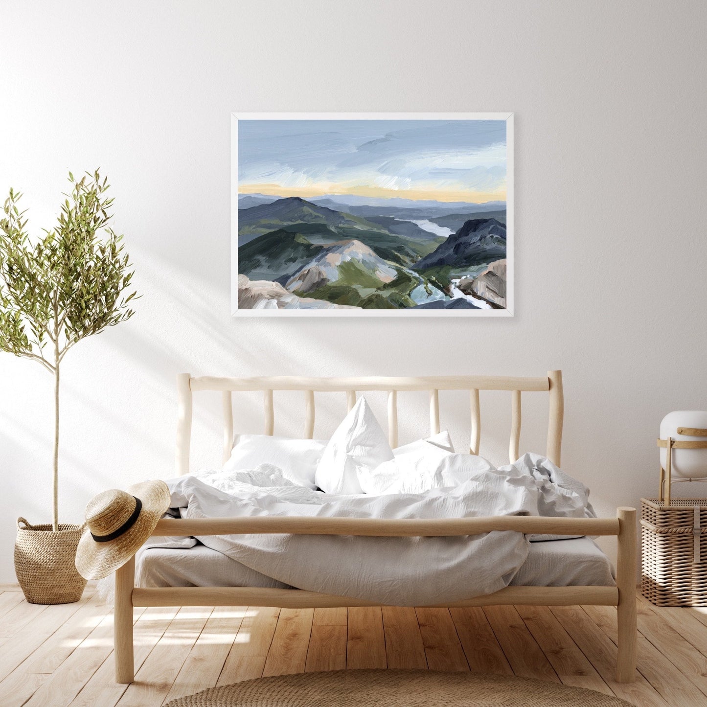 ’Peaks and Valleys II’ Art Print - Utah Landscape Wall - abstract - Artwork - mount timpanogos