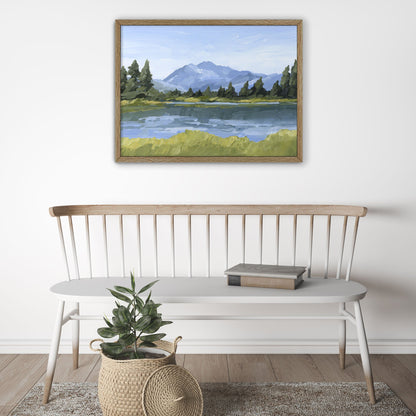 ’Picture Lake’ Art Print - Washington Cascades Wall - ’mount shuksan’ - ’picture lake’ - Artwork - cascade