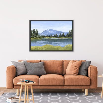 ’Picture Lake’ Art Print - Washington Cascades Wall - ’mount shuksan’ - ’picture lake’ - Artwork - cascade