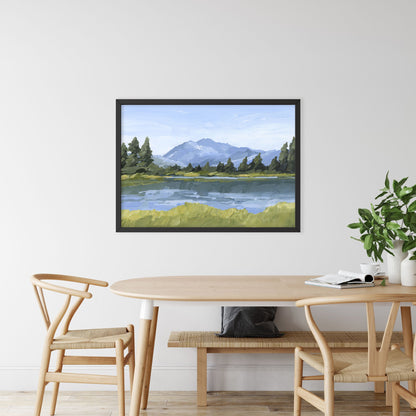 ’Picture Lake’ Art Print - Washington Cascades Wall - ’mount shuksan’ - ’picture lake’ - Artwork - cascade
