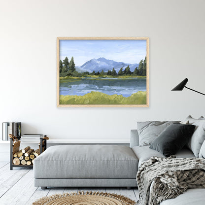 ’Picture Lake’ Art Print - Washington Cascades Wall - ’mount shuksan’ - ’picture lake’ - Artwork - cascade
