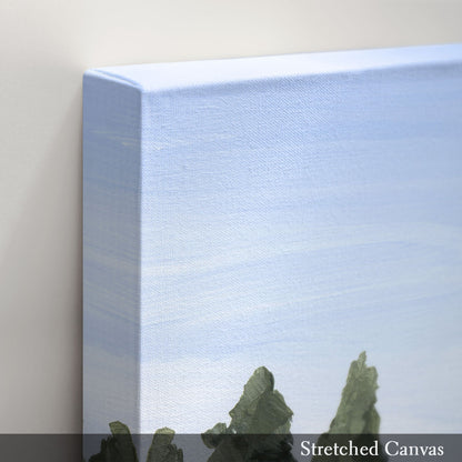 ’Picture Lake’ Diptych Art Print || Set of 2 - abstract - Artwork - Grand Teton National Park