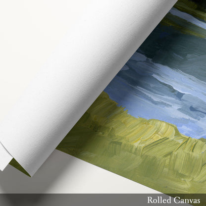 ’Picture Lake’ Diptych Art Print || Set of 2 - abstract - Artwork - Grand Teton National Park