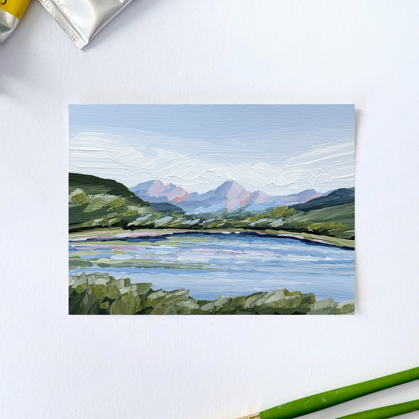 "Piney Lake" Original Painting || 5x7