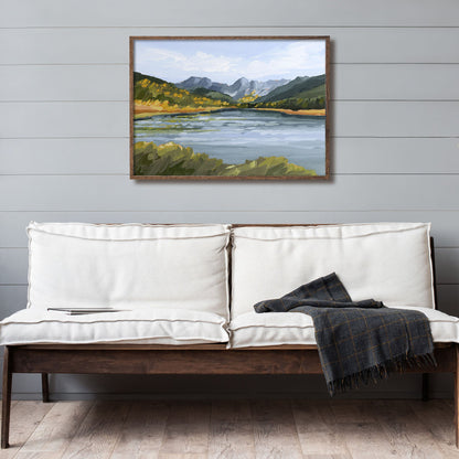 ’Piney River Ranch’ Art Print - Colorado Mountain Wall - abstract - Artwork - Autumn